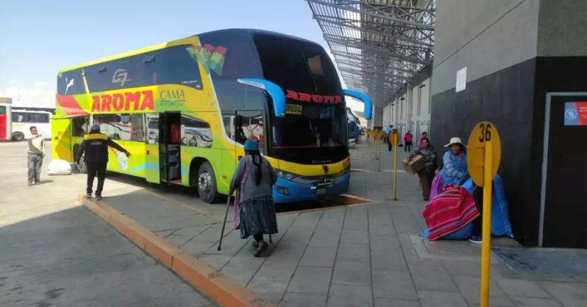 La terminal Metropolitana de El Alto autoriza salidas solo a Chile y Perú