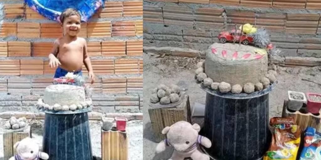 Niño conmueve las redes sociales celebrando su cumpleaños con una torta de arena