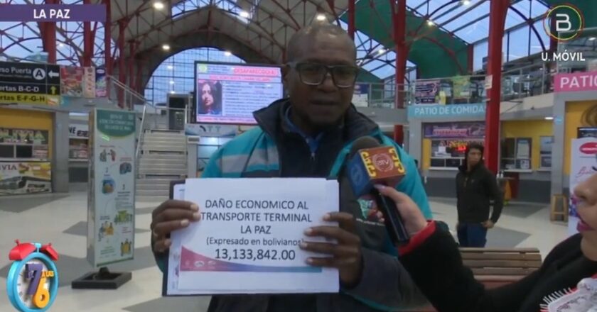 Terminal de Buses de La Paz pierde Bs 13 millones por bloqueos, salidas a Cochabamba y Santa Cruz continúan suspendidas
