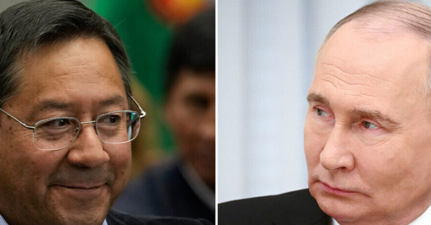Arce y Putin conversan sobre proyectos en comercio, economía y energía beneficiosos para Bolivia y Rusia