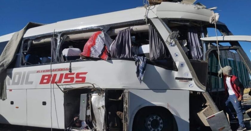 Fatal accidente de tránsito sobre la carretera de Patacamaya