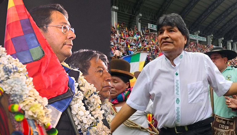 Arce y Evo celebran 30 años del MAS en actos separados y con visiones opuestas