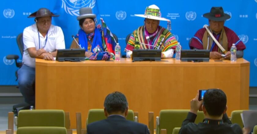 Nueva York: Pacto de Unidad postula a David Choquehuanca como candidato indígena a la Secretaría General de la ONU