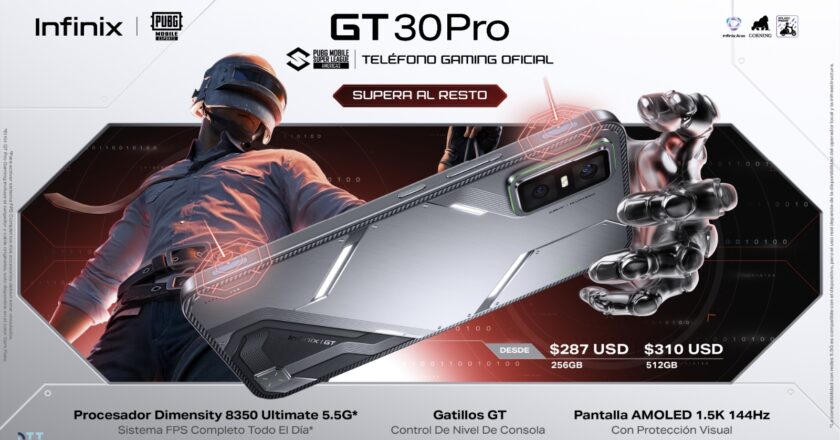 INFINIX GT 30 PRO ya está en Bolivia: gatillos integrados y sistema FPS para gamers de alto nivel