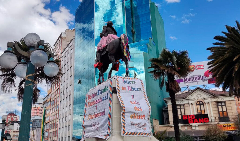 Alcaldía de La Paz denuncia intervención en monumento al Mariscal Sucre