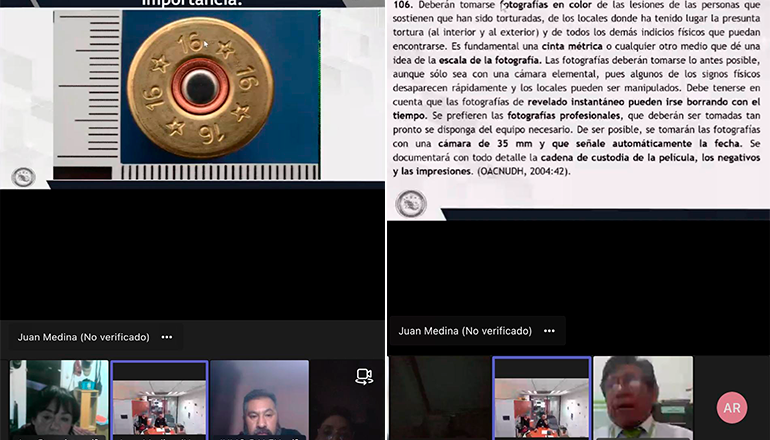 Expertos mexicanos capacitan a peritos bolivianos del IDIF para la elaboración de protocolos frente a la tortura