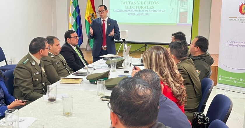 Fiscalía de Chuquisaca presenta plan de acción de cara a las Elecciones Generales de agosto