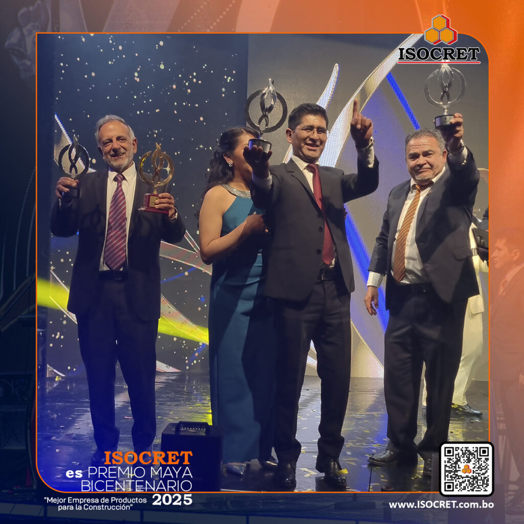 ISOCRET recibe el máximo reconocimiento en construcción en los Premios Maya Bicentenario 2025