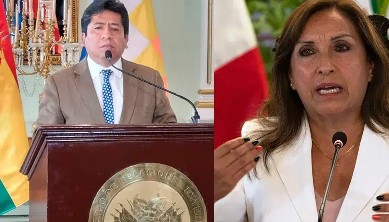 Bolivia rechaza declaraciones de la presidenta del Perú y las califica de “inadmisibles”