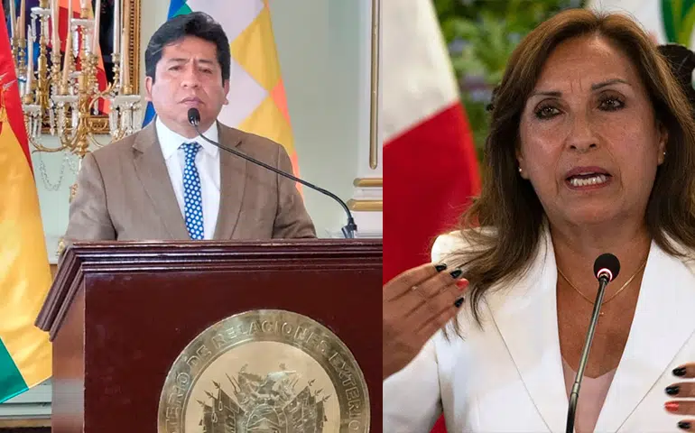Bolivia rechaza declaraciones de la presidenta del Perú y las califica de “inadmisibles”