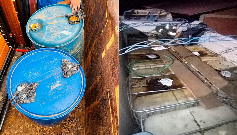 Sentencian a dos hombres por almacenamiento ilegal de combustible en Beni