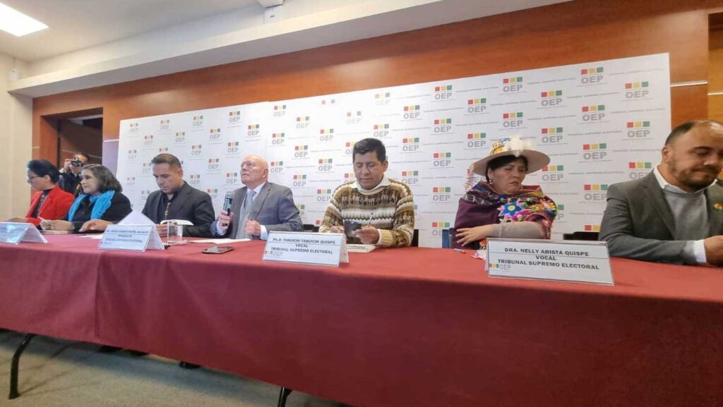 TSE, elecciones 2025, democracia, proceso electoral, Bolivia