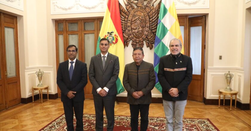 ‎Bolivia e India elaboran un Memorándum de Entendimiento estratégico para el desarrollo conjunto en salud, tecnología, cultura y agricultura