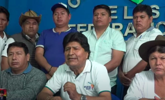 Evo Morales lanza campaña por el voto nulo y lo califica como “rebelión democrática” en el Bicentenario