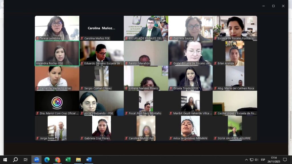 La Fiscalía General del Estado lleva adelante capacitación nacional para fortalecer la respuesta interinstitucional contra la violencia hacia las mujeres