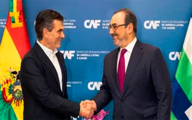 CAF aprueba crédito de liquidez por $us 550 millones para Bolivia con plazo de 12 años