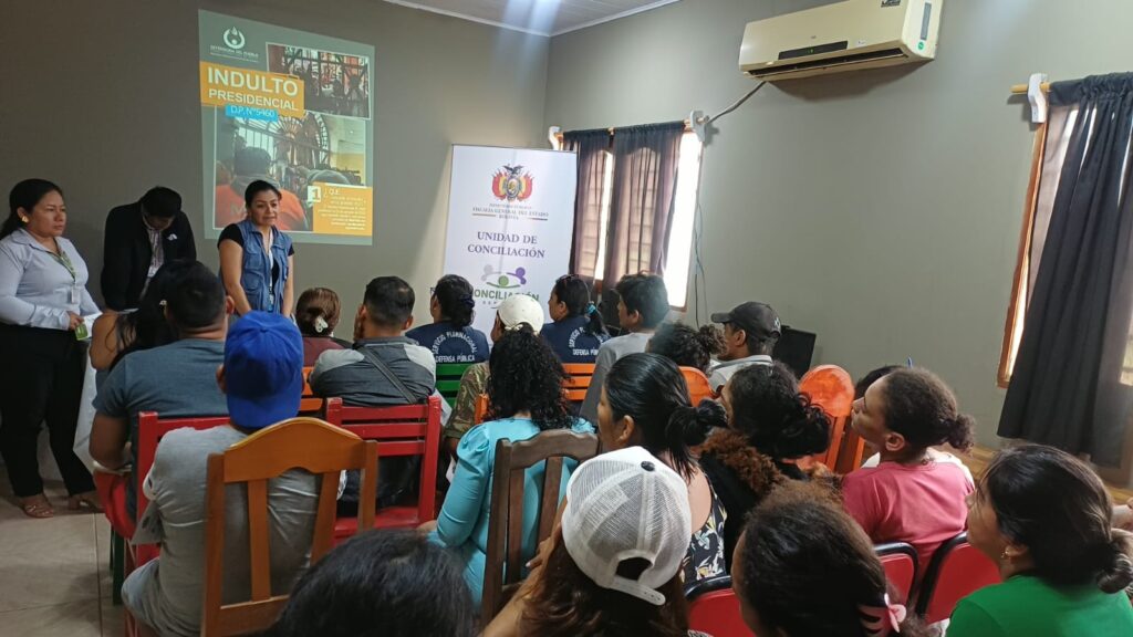 Pando: Socializan el Decreto 5640 en el penal de Villa Busch