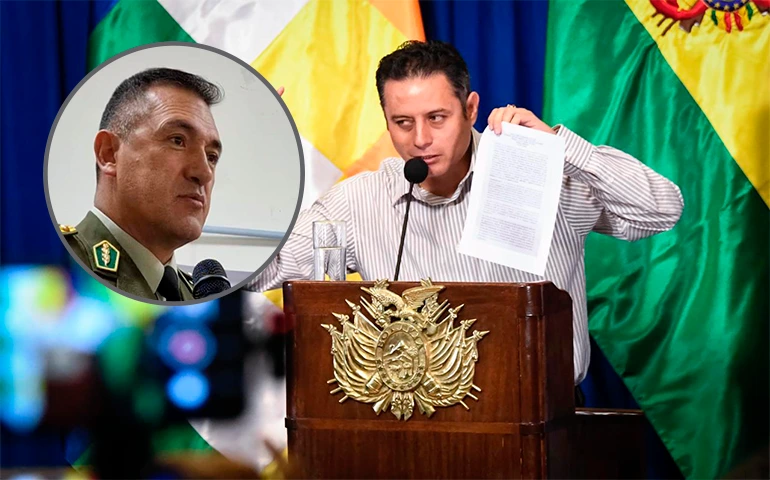 Vicepresidente denuncia incumplimiento de orden judicial por parte del comandante de la Policía Boliviana