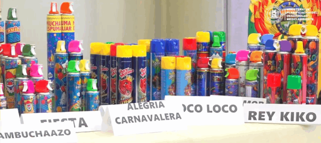 Autorizan nueve marcas de espuma para su venta durante el Carnaval