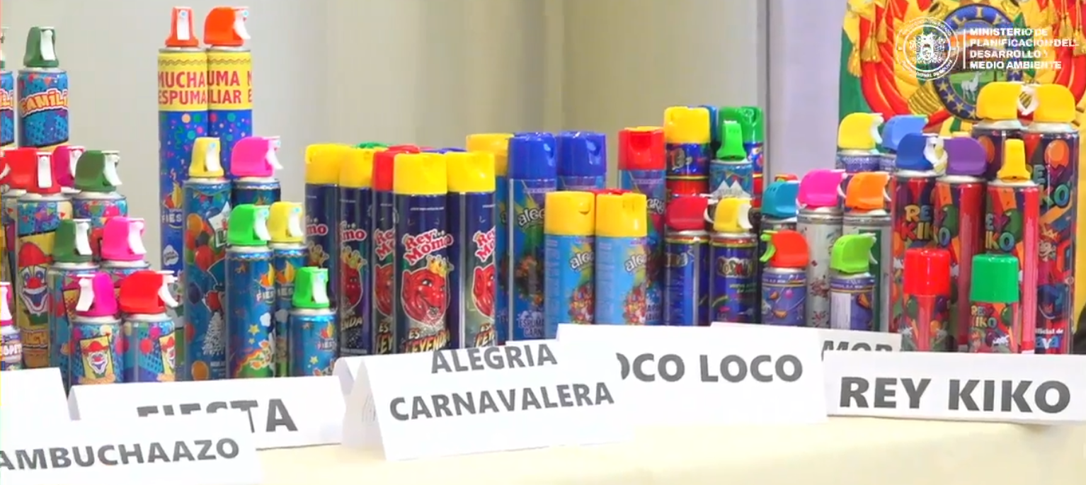 Autorizan nueve marcas de espuma para su venta durante el Carnaval
