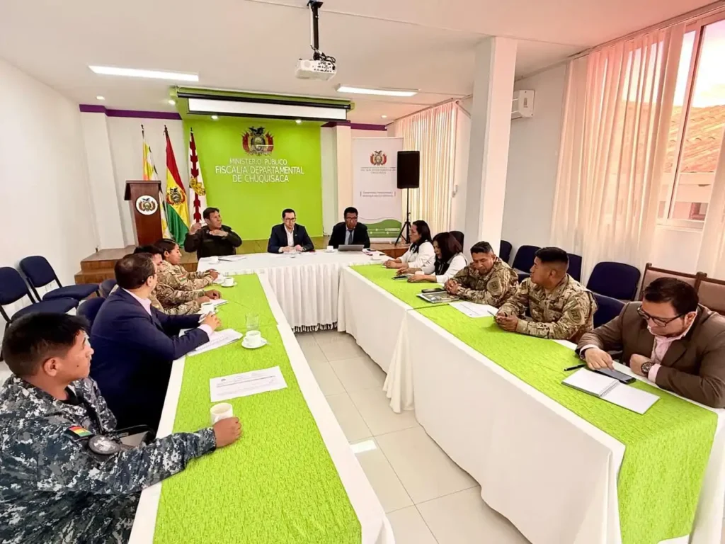 Fiscalía coordina acciones de seguridad en Chuquisaca rumbo a las elecciones subnacionales 2026