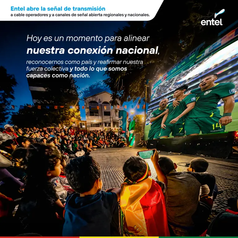 ¡Bolivia se une por la Verde! ENTEL abre su señal para que todo el país vea el duelo ante Irak