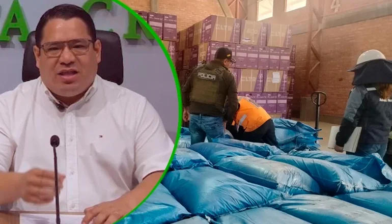 Fiscal General destaca duro golpe al narcotráfico con la incautación de más de 53 toneladas de sustancias químicas en Tambo Quemado – Oruro