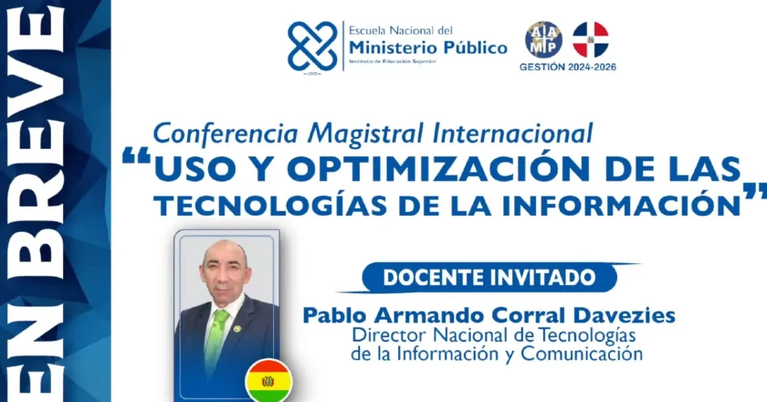 Ministerio Público de Bolivia expone buenas prácticas tecnológicas en conferencia internacional del IIMP