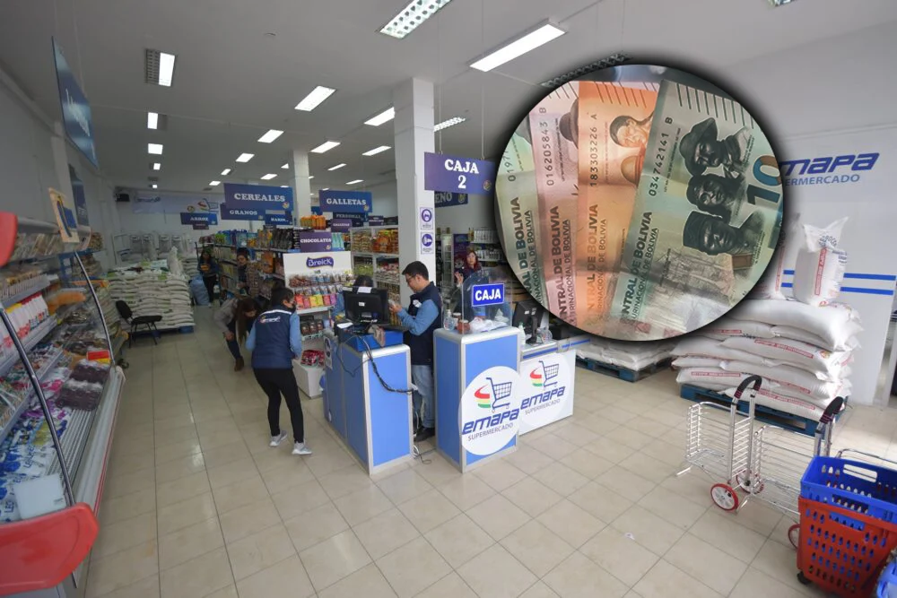 Emapa acepta billetes de la Serie B de Bs 10, 20 y 50 tras verificación del BCB