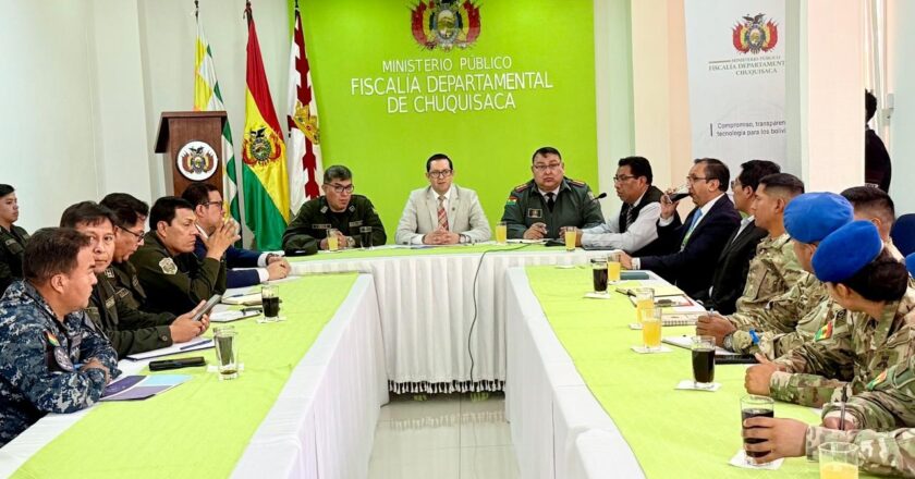 Chuquisaca: Instituciones dan luz verde a operativo de seguridad para la segunda vuelta de las elecciones subnacionales