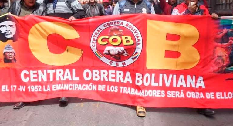 Central Obrera Boliviana (COB) expresa indignación por decisión del Tribunal Supremo Electoral (TSE) sobre balotaje en La Paz