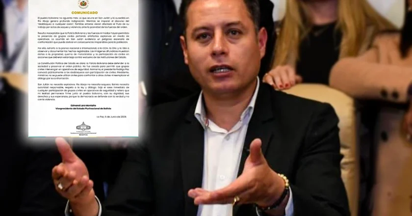 Lara: “Bolivia necesita autoridad responsable, respeto a la ley y diálogo”