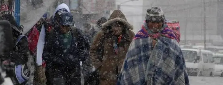 Frente frío provocará descenso de temperaturas, lluvias y fuertes vientos en el oriente del país