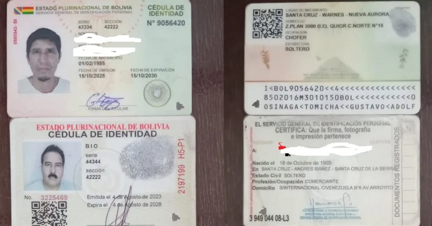 Policía aprehende a cuatro personas acusadas de suplantar a funcionarios de DIRCABI en Mairana