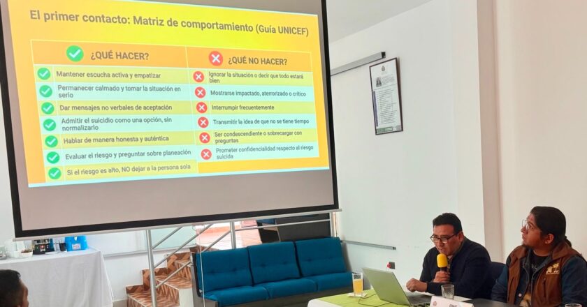A la cabeza de la Fiscalía Departamental de Chuquisaca, instituciones aprueban “Protocolo de Abordaje Frente al Riesgo del Suicidio”; el primero del país