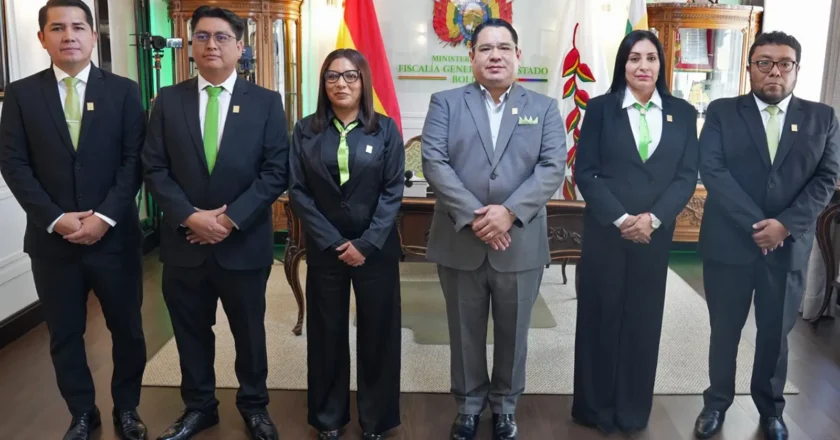 Fiscal General posesiona a cinco nuevos fiscales departamentales en Chuquisaca, Oruro, Tarija, Beni y Potosí
